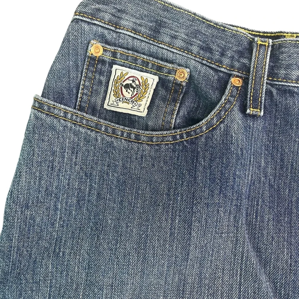 Cinch Men's Straight Leg Denim Jeans Blue Medium Wash 40x30 Style MB92834013